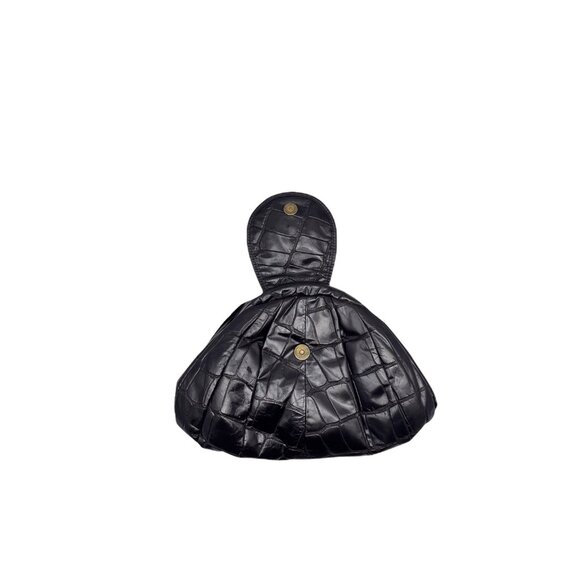 Vintage Park Avenue International Crossbody Clutch Genuine Crinkled Leather Bag - Picture 4 of 12